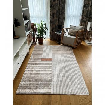 Tappeto design moderno crema per soggiorno e cucina 50 x 80