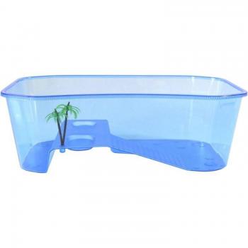 Turtle and Tortoise Vivarium with Basking Ramp and Feeding Tools