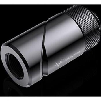 Codo FlexLatón Bykski G1/4 Negro Plateado