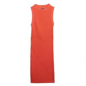 Mini-Robe en Crochet Orange 100% Coton – Superdry