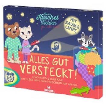Sandra Kretzmann Moses. Kleine Kuschelhelden - Alles Gut Versteckt! Gute-Nacht Geschichte Auf 10 Großen Karten, Suchspiel Mit Uv-Zauberlampe, Interaktives Märchen Zum Einschlafen Für Kinder Ab 4 Jahren