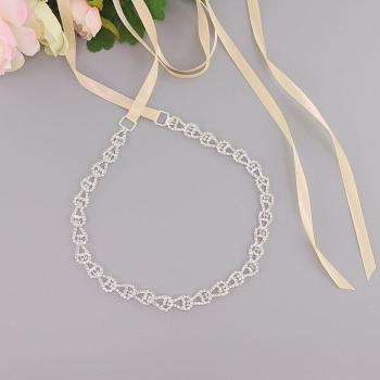 Fajín de Plata y Strass “Novia Nocturna”