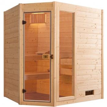 WEKA ECK-SAUNA VALIDA 1 MIT ZUSATZFENSTER 189 X
