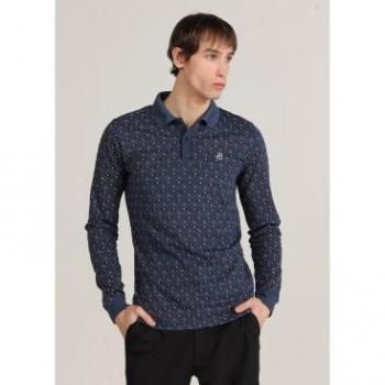 Bendorff Polo de Manga Larga “Mini Print” Hombre Casual
