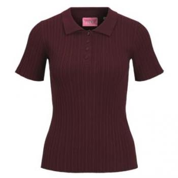 JJXX Polo Donna a Costine Bordeaux – Hadley