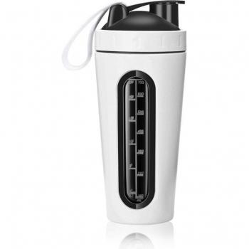 Tasse de secoueur en acier inoxydable, preuve de fuite, blanche, sans BPA