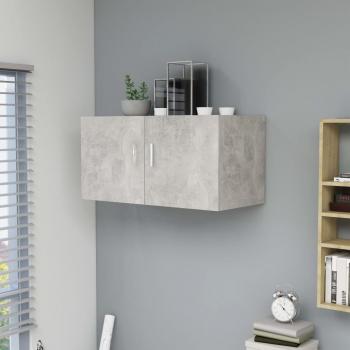 VidaXL Engineered Wood Wall Mounted Cabinet in Concrete Grey 80x39x40 cm