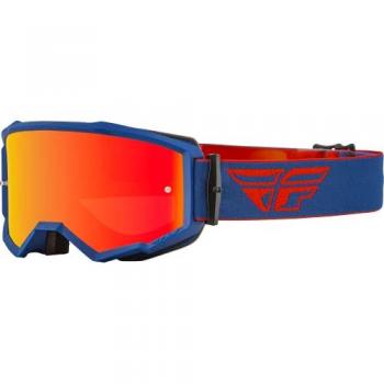Maschera da motocross FLY Racing Zone Logo Rosso Blu