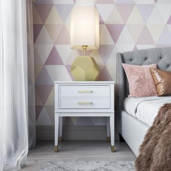 CosmoLiving by Cosmopolitan 1 Drawer End Table White
