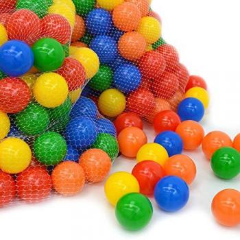 1000 bunte Bälle für Bällebad 7cm Babybälle Plastikbälle Baby Spielbälle
