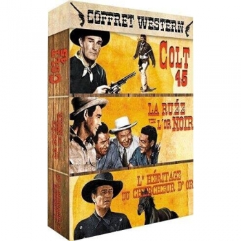 Coffret 3 Films Western : Colt 45, La Ruée vers l'Or Noir, L'Héritage du Chercheur d'Or
