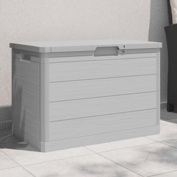 Baúl para cojines polipropileno gris 77,5x44,5x53 cm Vidaxl Gris