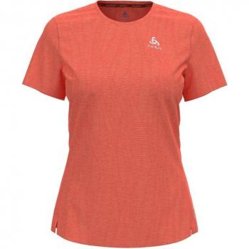 Odlo Zeroweight Engineered Chill-Tec Laufshirt für Damen, S, orange