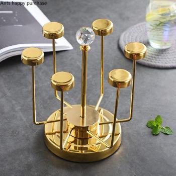 Metal Rotatable Mug Storage Rack