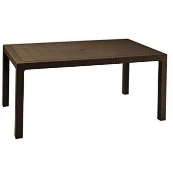 MESA MELODY MARRÓN 160X94 CM