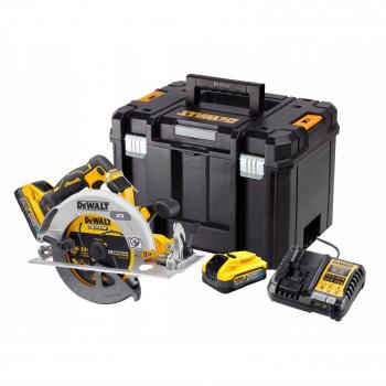 DeWalt - Sega circolare portatile a batteria 18V DCS573H2T, 2x 5,0 Ah powerstack e caricabatterie