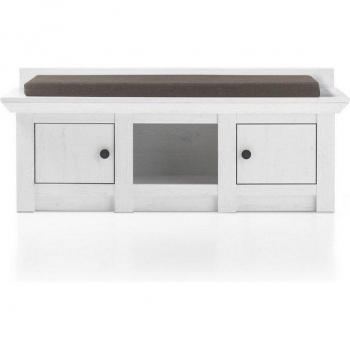 Furn.Design Vitrine „Ronson“ – Schwarz & Holz 90 × 134 cm