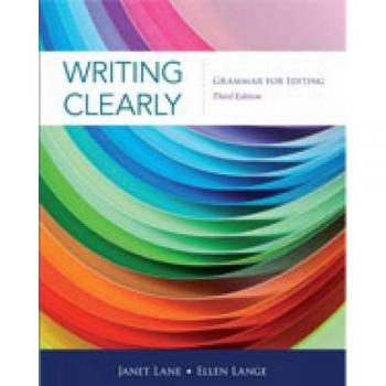 Writing Clearly : Grammar for Editing