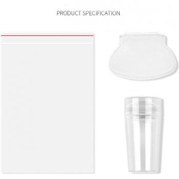 Silicone Nail Art Stamping Set with Cap