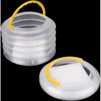 Plastic Paint Washing Bucket with 2pcs Brush Washer
