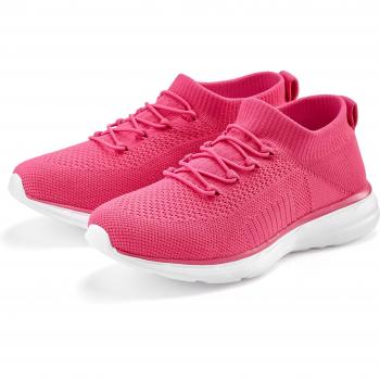LASCANA Halbschuhe zum Reinschlüpfen, elastische Schnürbänder, vegan