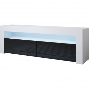 Mueble de Televisión Aker, 2 Puertas, Acabado Brillante