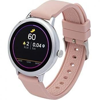 Fitnesstracker mit Herzfrequenz Puls Blutdruck Schlaf Schritte Farbdisplay Smartwatch Armband Uhr - 9715 (Hellblau)