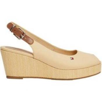 Sandalias Iconic beige Tommy Hilfiger para mujer - Altura cuña 7cm