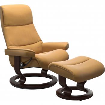 Stressless® Relaxsessel View (M) – Classic Base, Braun