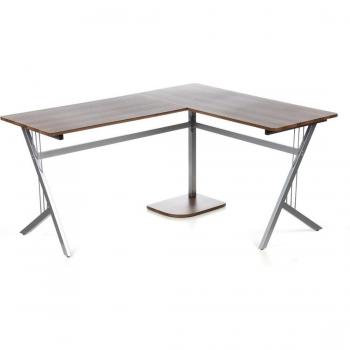 Eckschreibtisch Pollux 155 × 130 cm – eleganter Walnussschwarz
