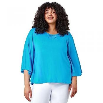 Curve Stretch Jersey Cape Sleeve Top