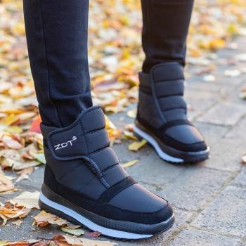 Bottes neige chaudes peluche homme 43 bleu marine
