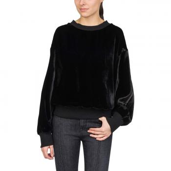 Sweat-shirt en velours pour femme de la marque Replay, noir, taille Small