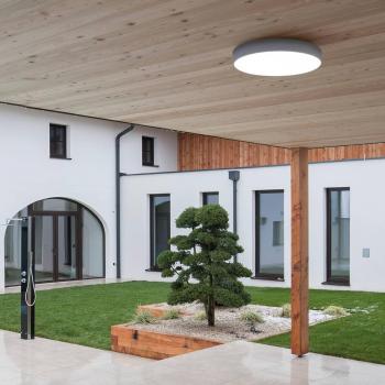 Bado IP54 White Ceiling Lamp by Molto Luce
