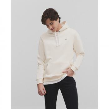 Sudadera con capucha y rayas acid en crema para hombre (Silbon)