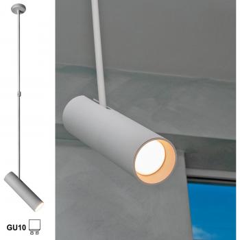 Suspensión Moderna con Foco Ajustable y Luces Led 230V Blanco