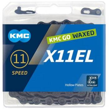 X11EL KMC Cadena con Acabado Brilloso Plateado