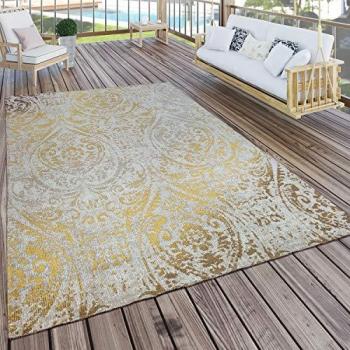 Tappeto per Interni ed Esterni Giallo Crema 200x280 cm - Paco Home