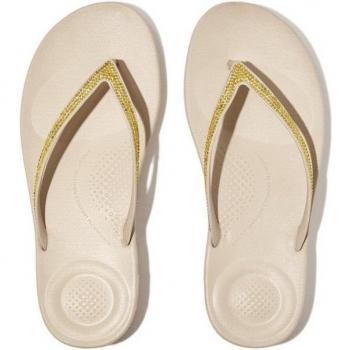 Fitflop iQUSHION SPARKLE - CLASSIC Glittersandalen met Keilabsatz en Zehentrenner