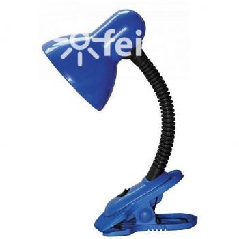 Lámpara Flexo Escritorio con Pinza Azul E27 Metal Dennis