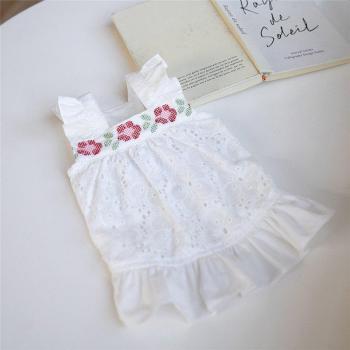 Vestido de Boda Blanco Elegante para Mascotas