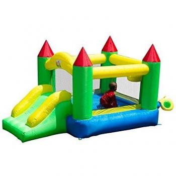 HOMCOM Parque Inflable con Tobogán y Cama de Salto 300x180x160 cm