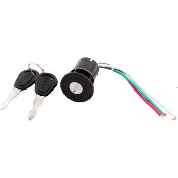 Autohaux Electric Bike Ignition Switch Lock with 2 Keys (3 Wires)