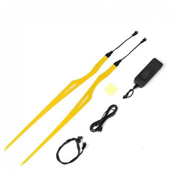 2Pcs Waterproof Motorcycle Helmet Light Strip