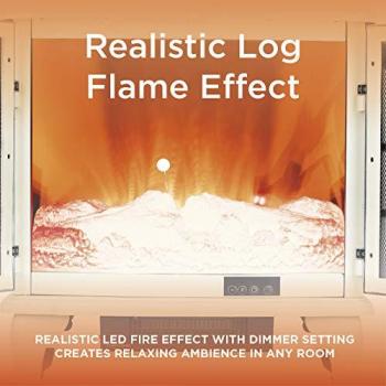 Warmlite Rochester Portable Electric Double Door Fireplace