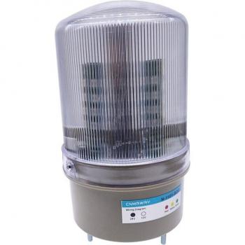Stroboskop Warnleuchte 12V-24V mit Summer, 3-Farben LED Lampe N-1101J-ROG, Blinklicht grün/gelb/rot