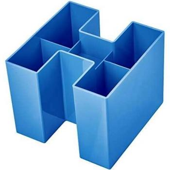 Bravo Pen Holder 5 Compartments Light Blue