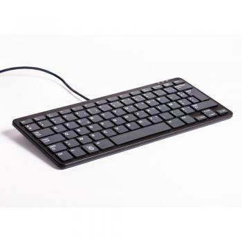 Raspberry Pi® RPI-KEYB (FR)-BLACK/GREY USB Tastatur Französisch, AZERTY Schwarz, Grau USB-Hub