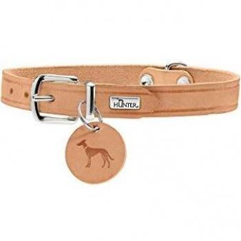 Hunter Aalborg Adjustable Leather Dog Collar - Size 42 cm, Width 1.6 cm, Available in 7 Colors
