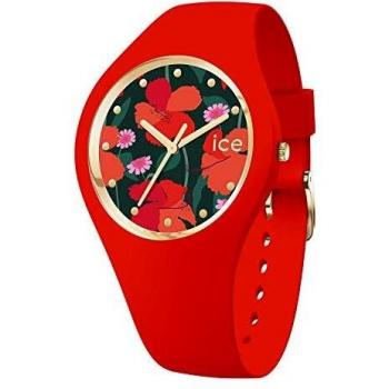 Ice-Watch - ICE flower Floral passion - Rote Damenarmbanduhr - 017577